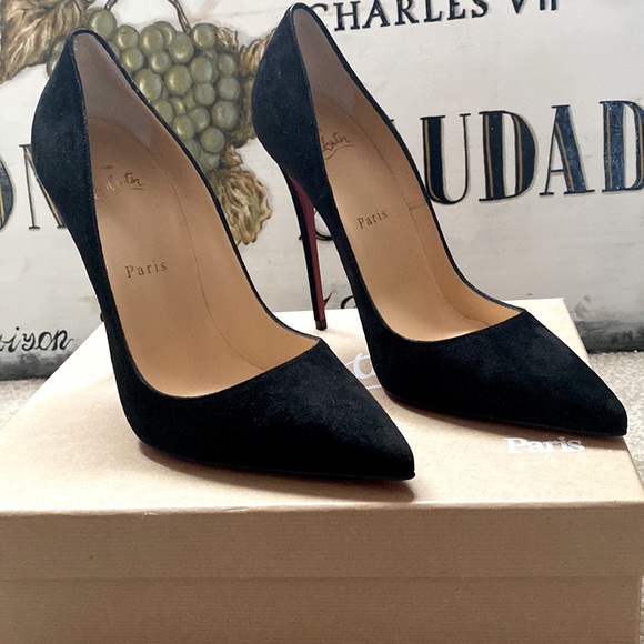 Christian Louboutin Shoes - Christian Louboutin So Kate 120mm Veu Velours Black BRAND NEW